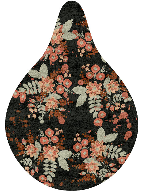 Azalea Floral Drop Hand Tufted Bamboo Silk Custom Rug by Rug Artisan
