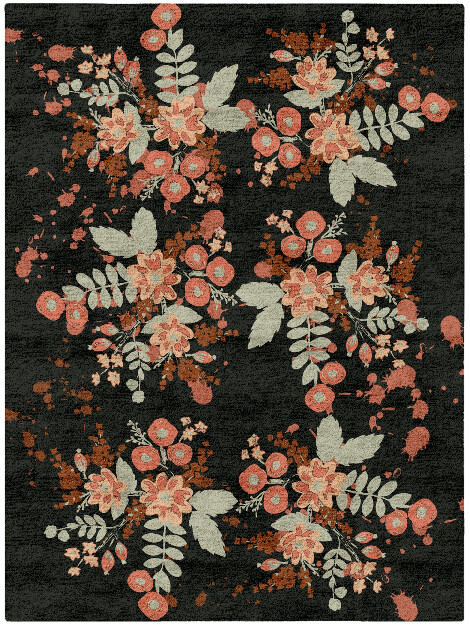 Azalea Floral Rectangle Hand Tufted Bamboo Silk Custom Rug by Rug Artisan