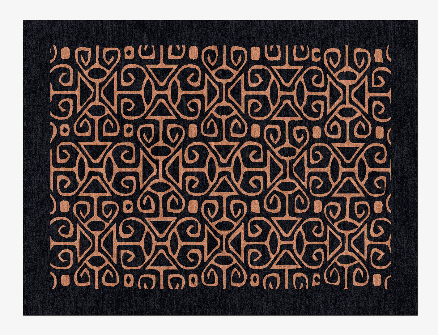 Azlan Geometric Rectangle Hand Knotted Tibetan Wool Custom Rug by Rug Artisan