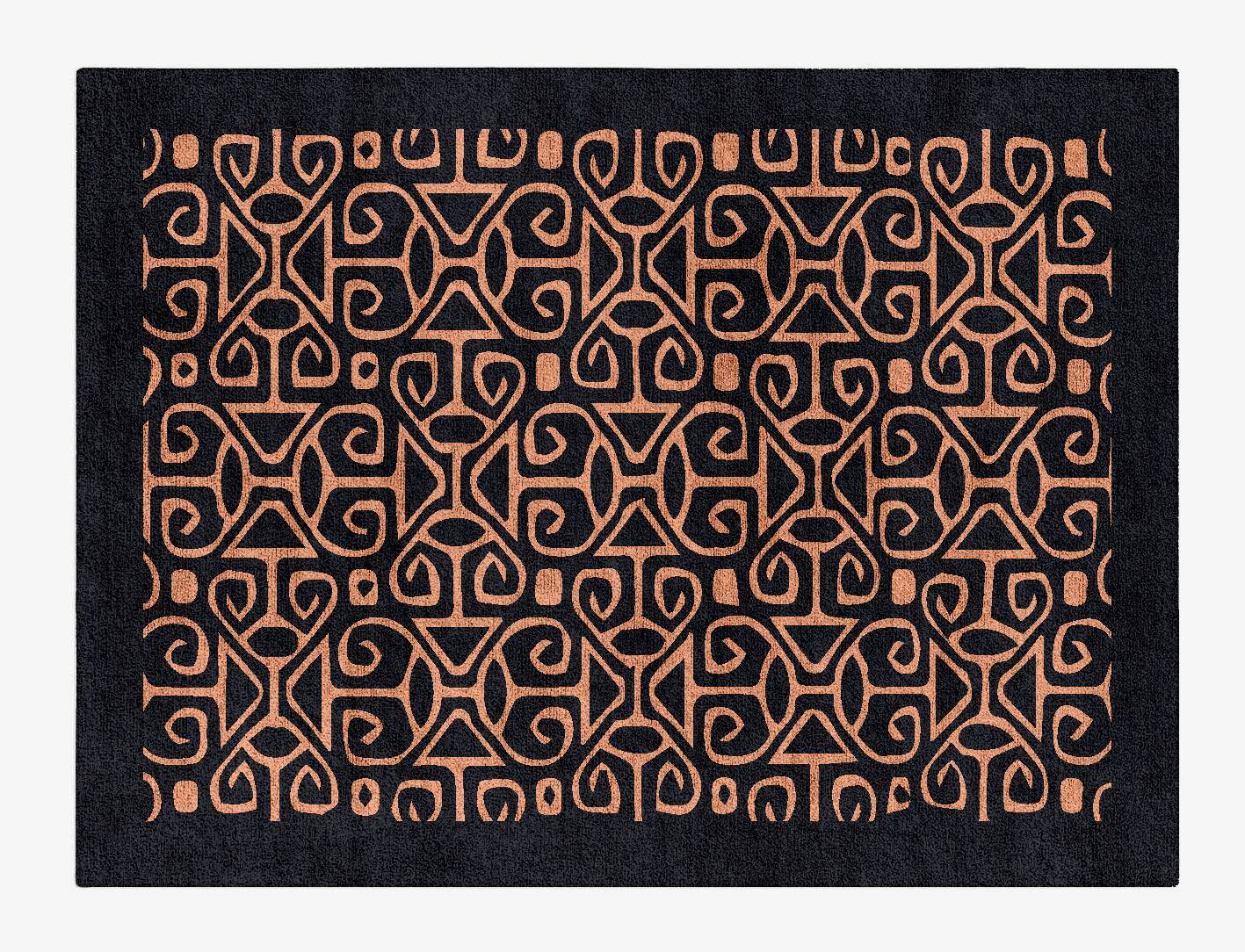Azlan Geometric Rectangle Hand Tufted Bamboo Silk Custom Rug by Rug Artisan
