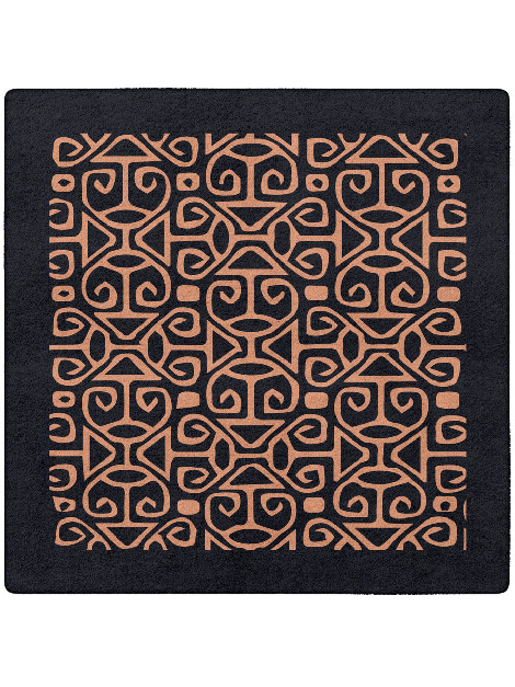 Azlan Geometric Square Hand Tufted Pure Wool Custom Rug by Rug Artisan