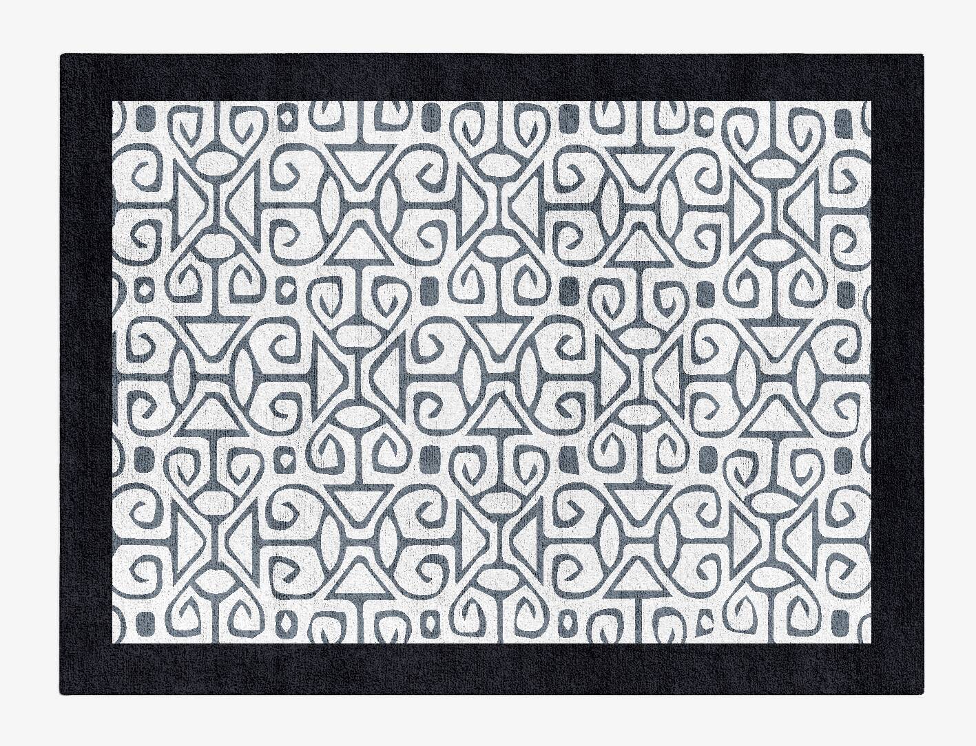Azlan Grey Monochrome Rectangle Hand Tufted Bamboo Silk Custom Rug by Rug Artisan