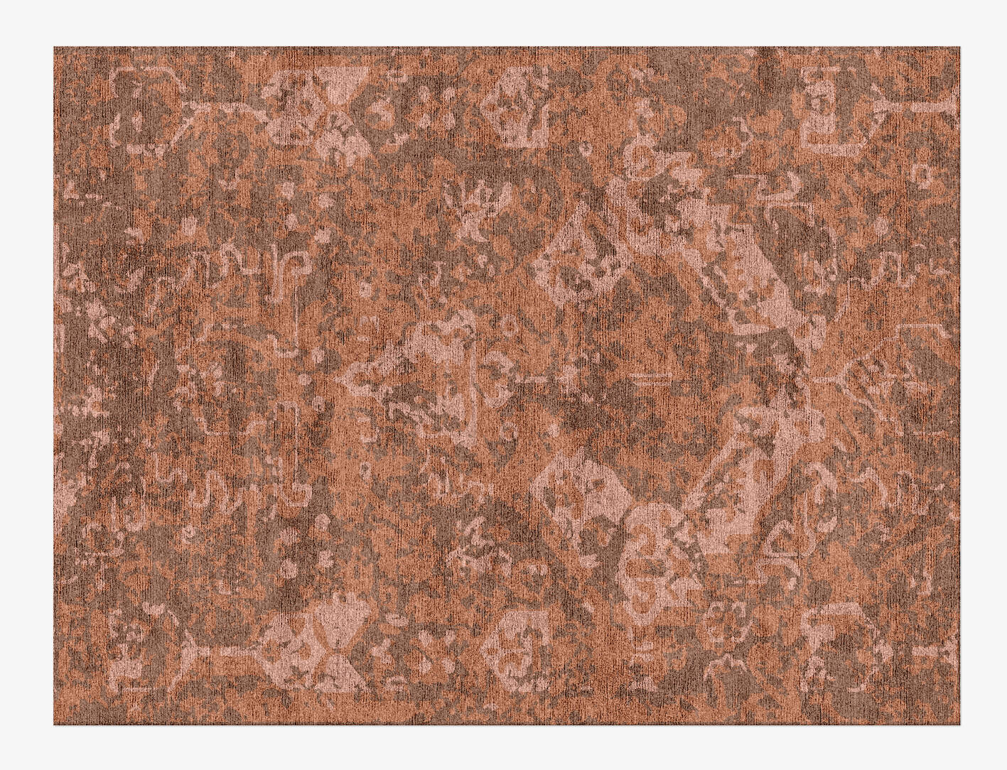 Aztec Prints Vintage Rectangle Hand Knotted Bamboo Silk Custom Rug by Rug Artisan