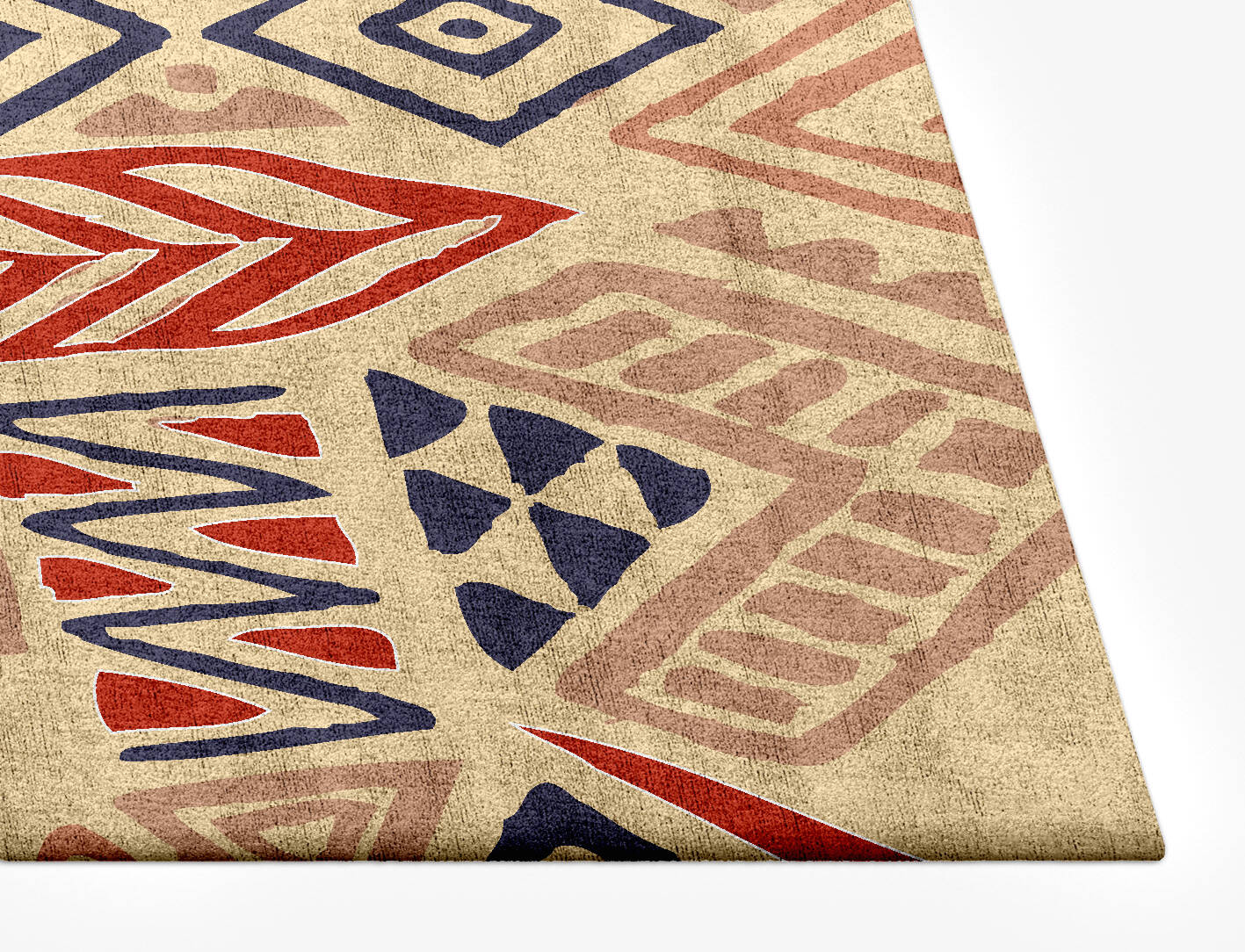 Azteque Abstract Rectangle Hand Tufted Bamboo Silk Custom Rug by Rug Artisan