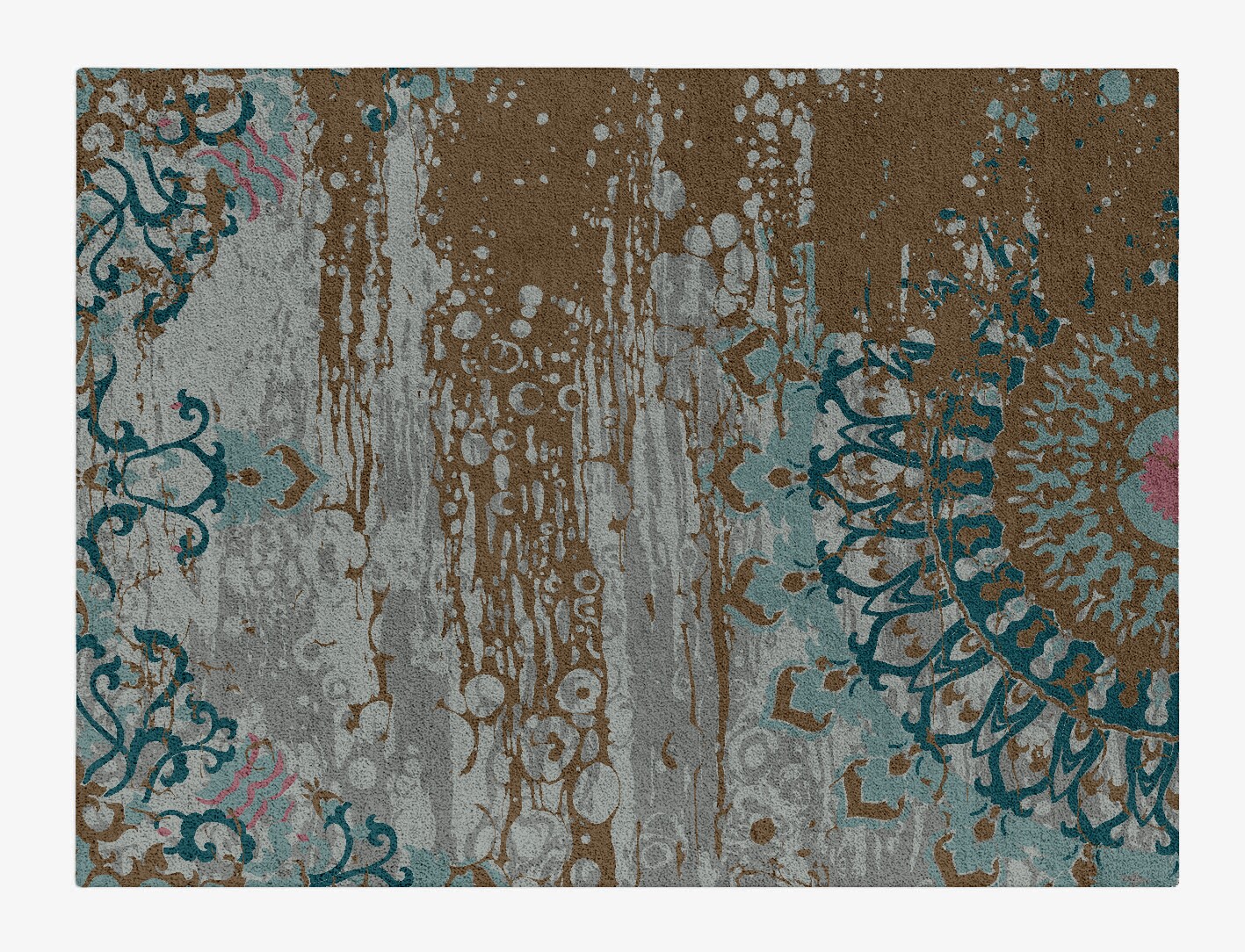 Azura Persian Bagh Rectangle Hand Tufted Pure Wool Custom Rug by Rug Artisan
