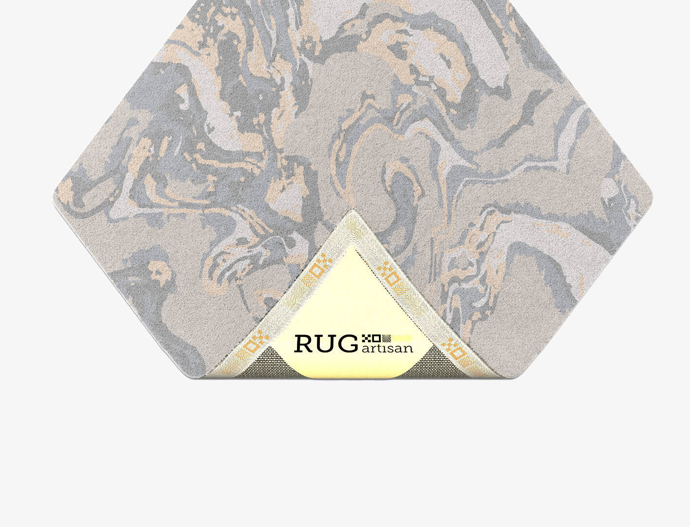 Azure Surface Art Diamond Hand Tufted Pure Wool Custom Rug by Rug Artisan