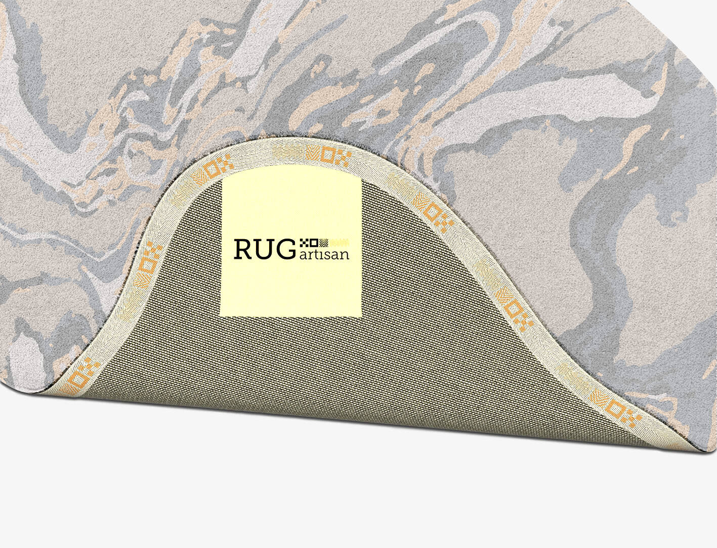 Azure Surface Art Splash Hand Tufted Pure Wool Custom Rug by Rug Artisan