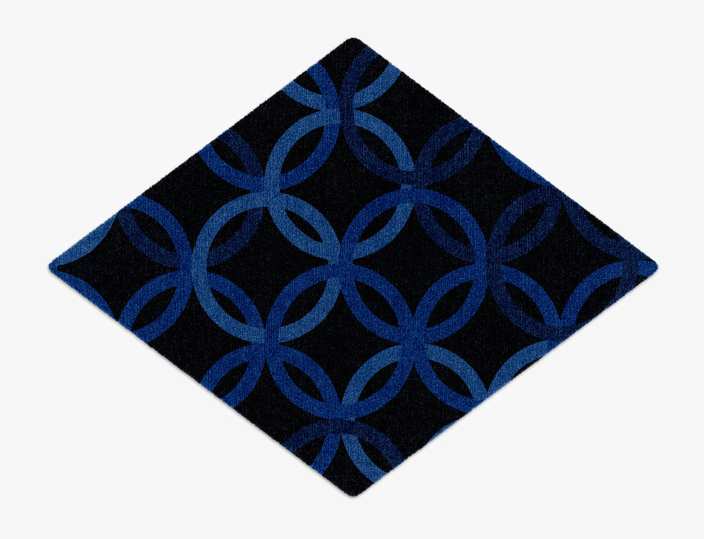 Bague Geometric Diamond Hand Knotted Tibetan Wool Custom Rug by Rug Artisan