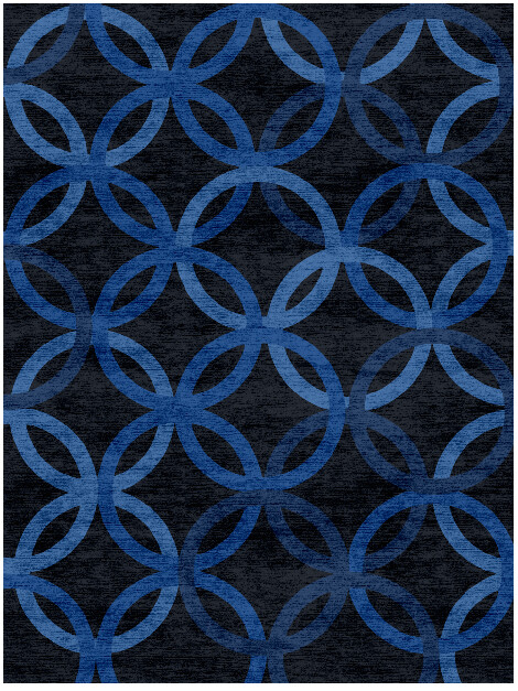 Bague Geometric Rectangle Hand Knotted Bamboo Silk Custom Rug by Rug Artisan