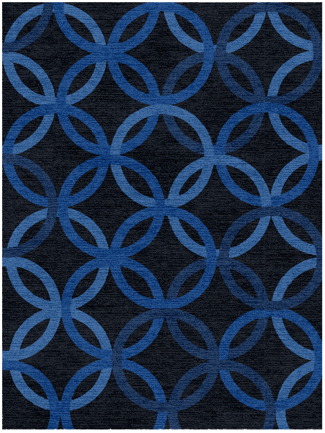 Bague Geometric Rectangle Hand Knotted Tibetan Wool Custom Rug by Rug Artisan