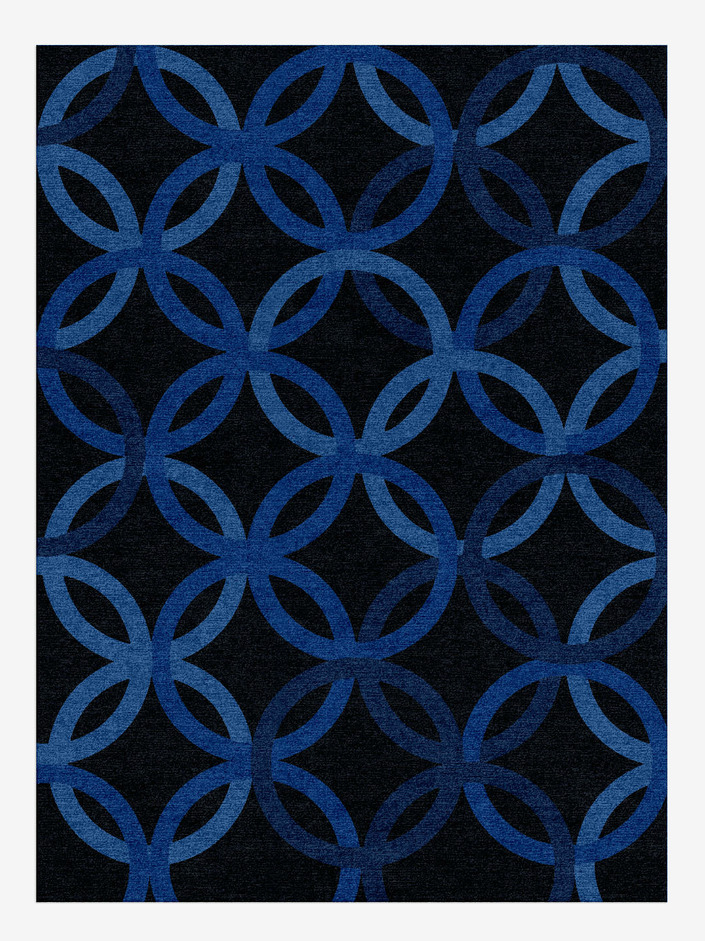 Bague Geometric Rectangle Hand Knotted Tibetan Wool Custom Rug by Rug Artisan