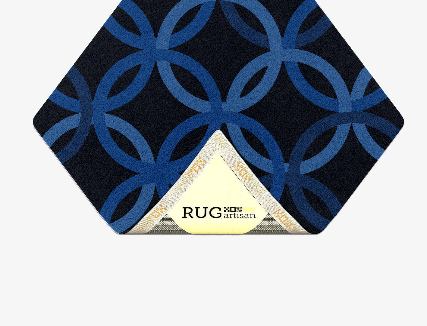 Bague Geometric Diamond Hand Tufted Pure Wool Custom Rug by Rug Artisan