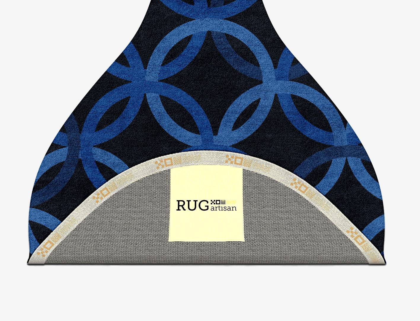 Bague Geometric Drop Hand Tufted Bamboo Silk Custom Rug by Rug Artisan