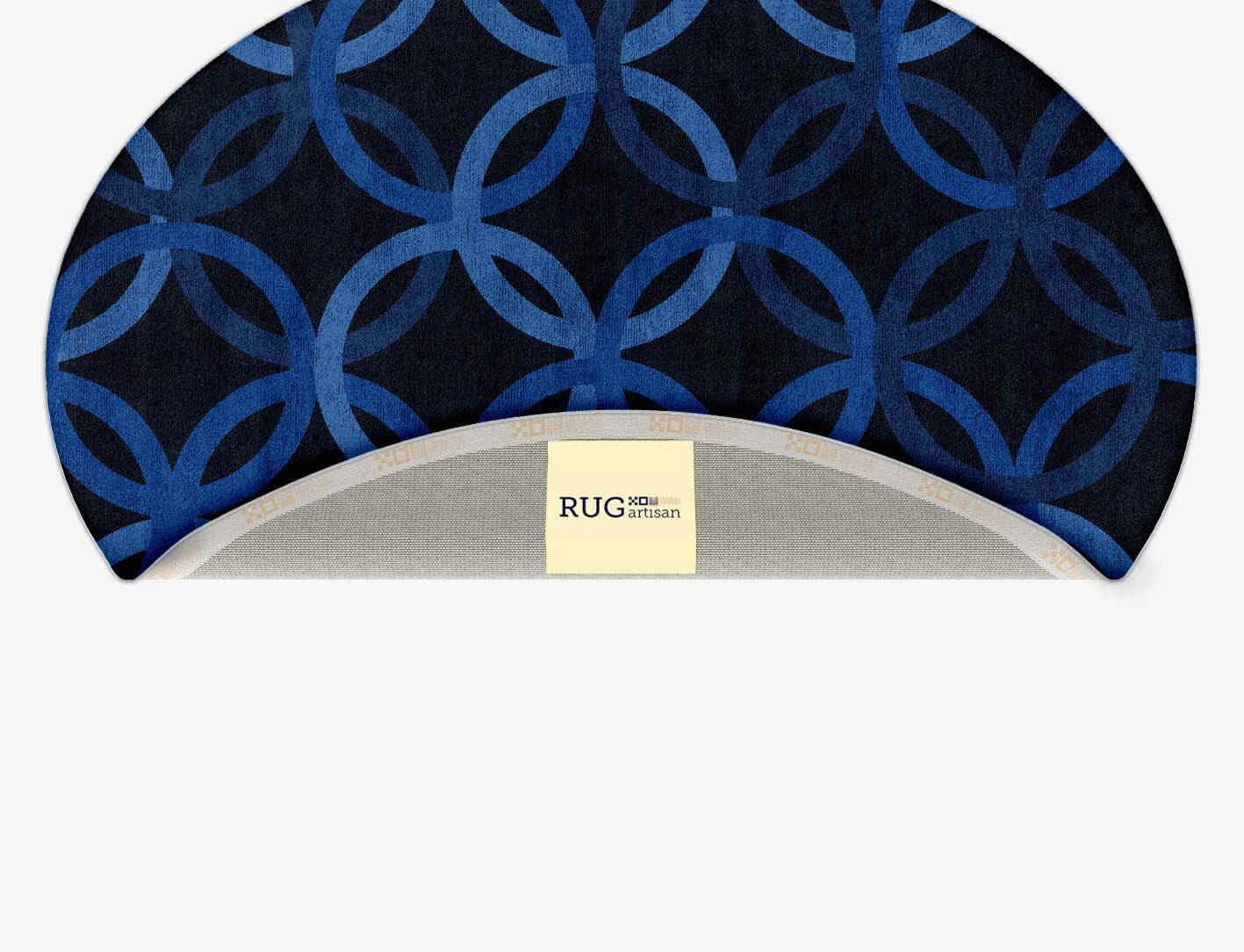 Bague Geometric Oval Hand Tufted Bamboo Silk Custom Rug by Rug Artisan