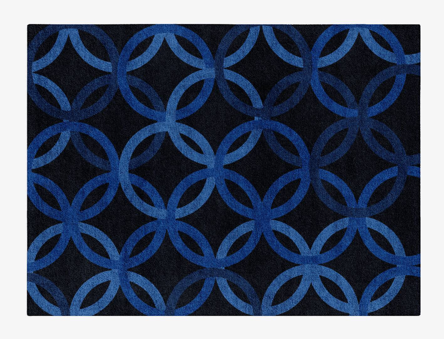 Bague Geometric Rectangle Hand Tufted Bamboo Silk Custom Rug by Rug Artisan