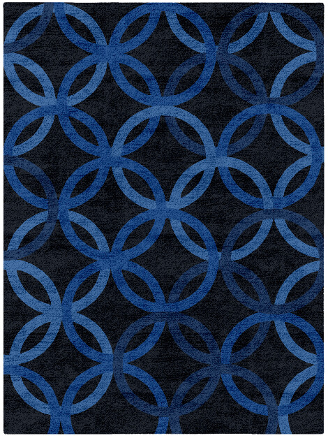 Bague Geometric Rectangle Hand Tufted Bamboo Silk Custom Rug by Rug Artisan
