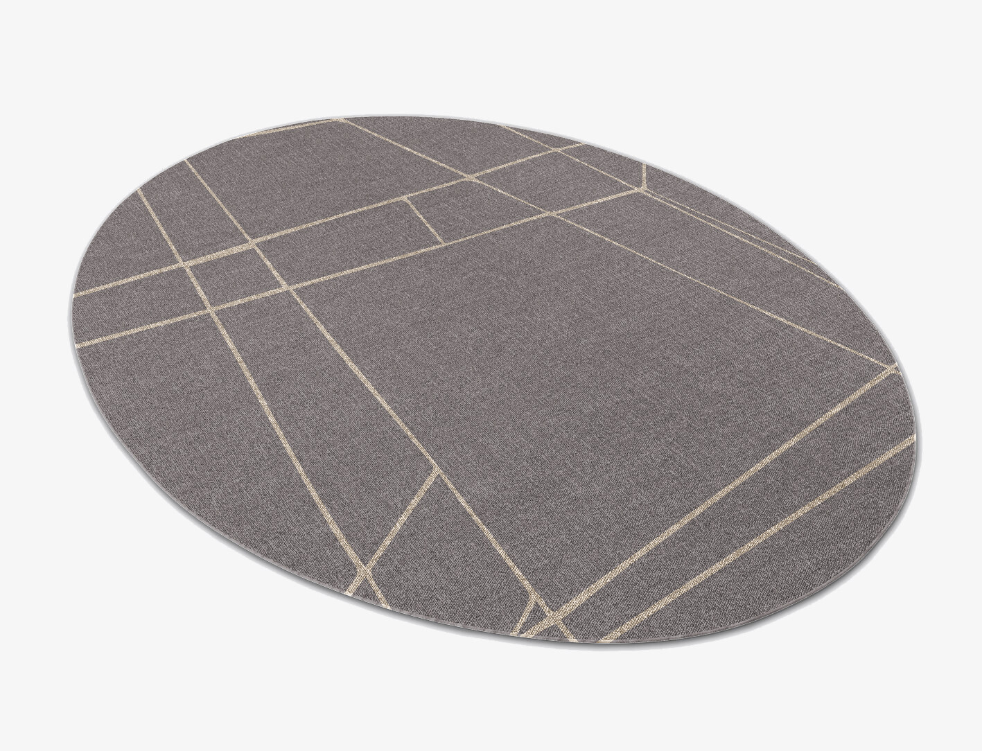 Balk Minimalist Oval Flatweave New Zealand Wool Custom Rug by Rug Artisan