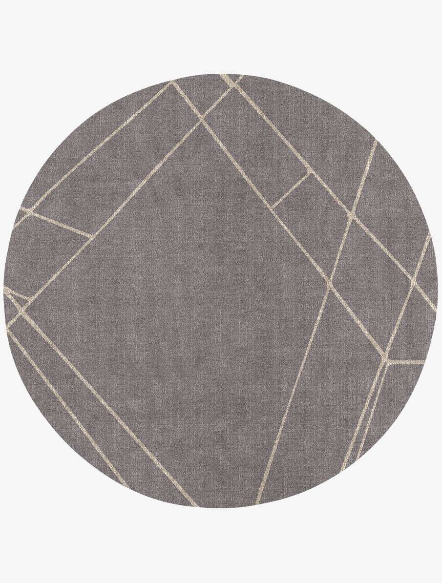 Balk Minimalist Round Flatweave New Zealand Wool Custom Rug by Rug Artisan