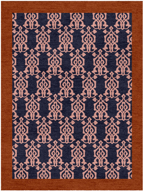 Balustrade Geometric Rectangle Hand Knotted Tibetan Wool Custom Rug by Rug Artisan