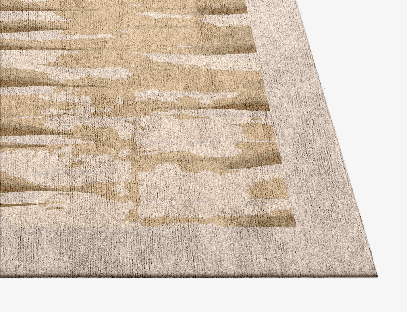 Bamboo Origami Square Hand Knotted Bamboo Silk Custom Rug by Rug Artisan