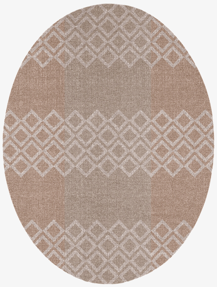 Bandeau Flatweaves Oval Flatweave New Zealand Wool Custom Rug by Rug Artisan