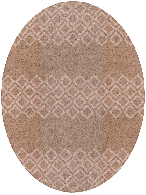 Bandeau Flatweaves Oval Hand Tufted Pure Wool Custom Rug by Rug Artisan