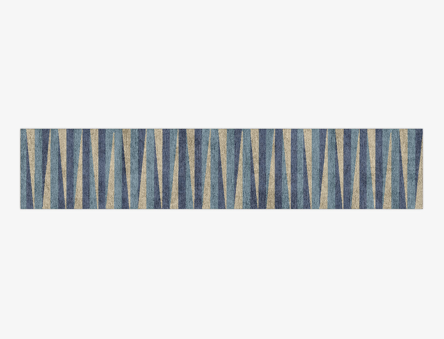 Barcode Modern Geometrics Runner Hand Knotted Bamboo Silk Custom Rug by Rug Artisan