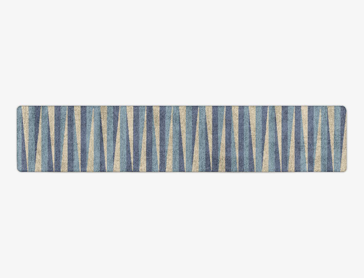 Barcode Modern Geometrics Runner Hand Tufted Bamboo Silk Custom Rug by Rug Artisan