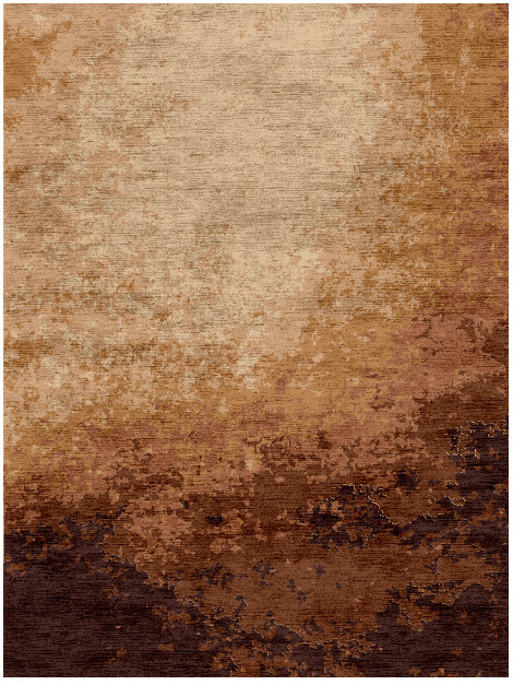 Bay Gradation Rectangle Hand Knotted Bamboo Silk Custom Rug by Rug Artisan