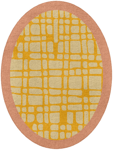Beacon Geometric Oval Hand Tufted Pure Wool Custom Rug by Rug Artisan