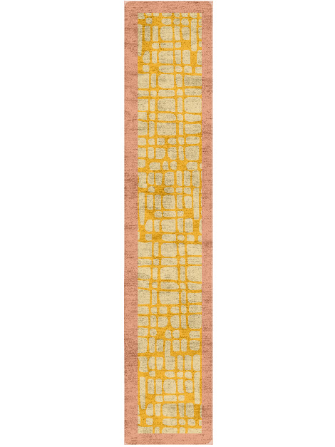 Beacon Geometric Runner Hand Tufted Bamboo Silk Custom Rug by Rug Artisan