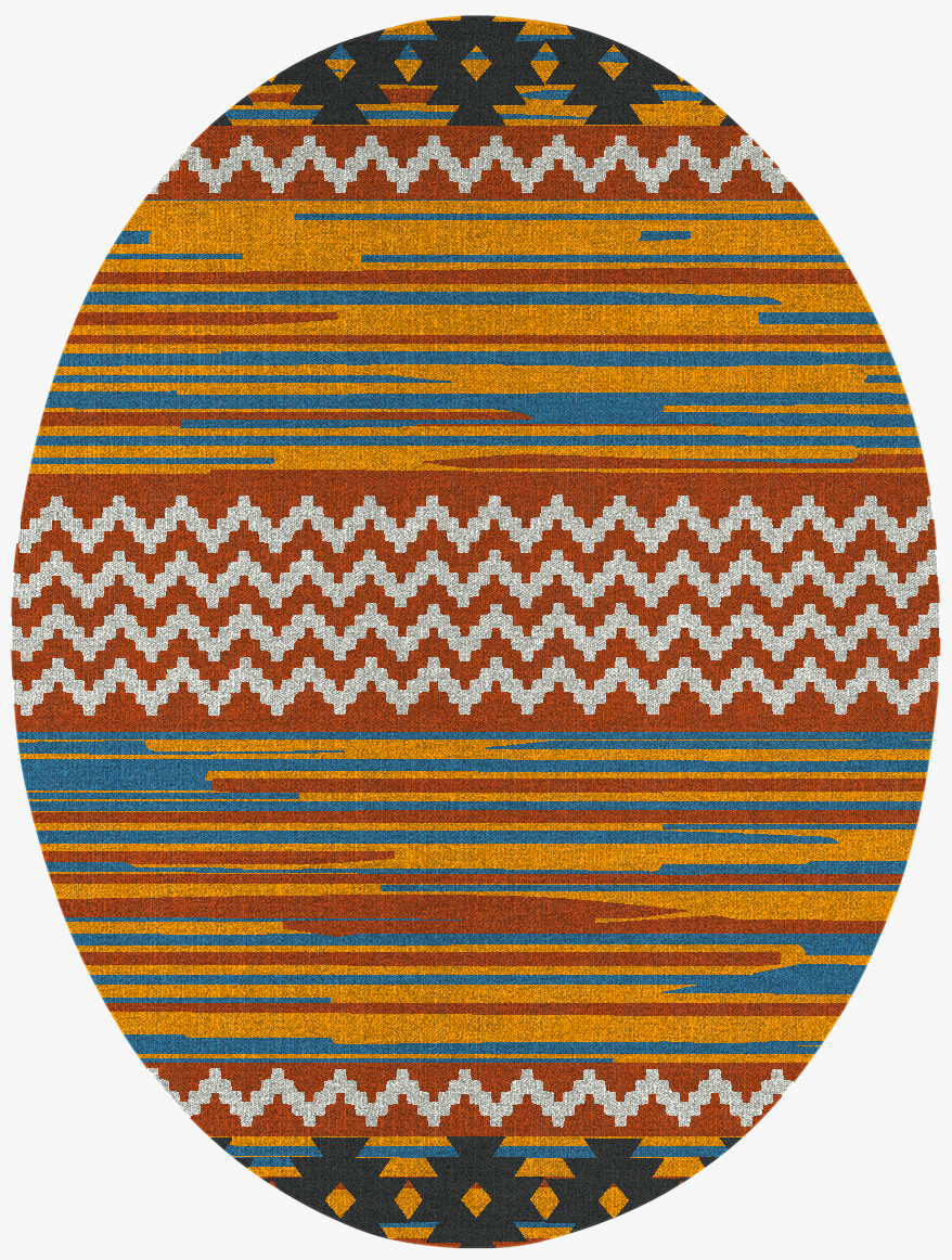 Beam Flatweaves Oval Flatweave New Zealand Wool Custom Rug by Rug Artisan