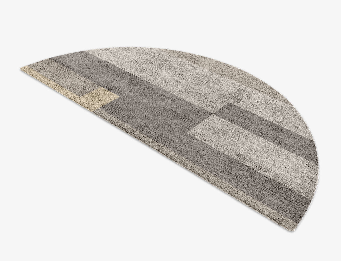 Beamish  Halfmoon Hand Knotted Bamboo Silk Custom Rug by Rug Artisan