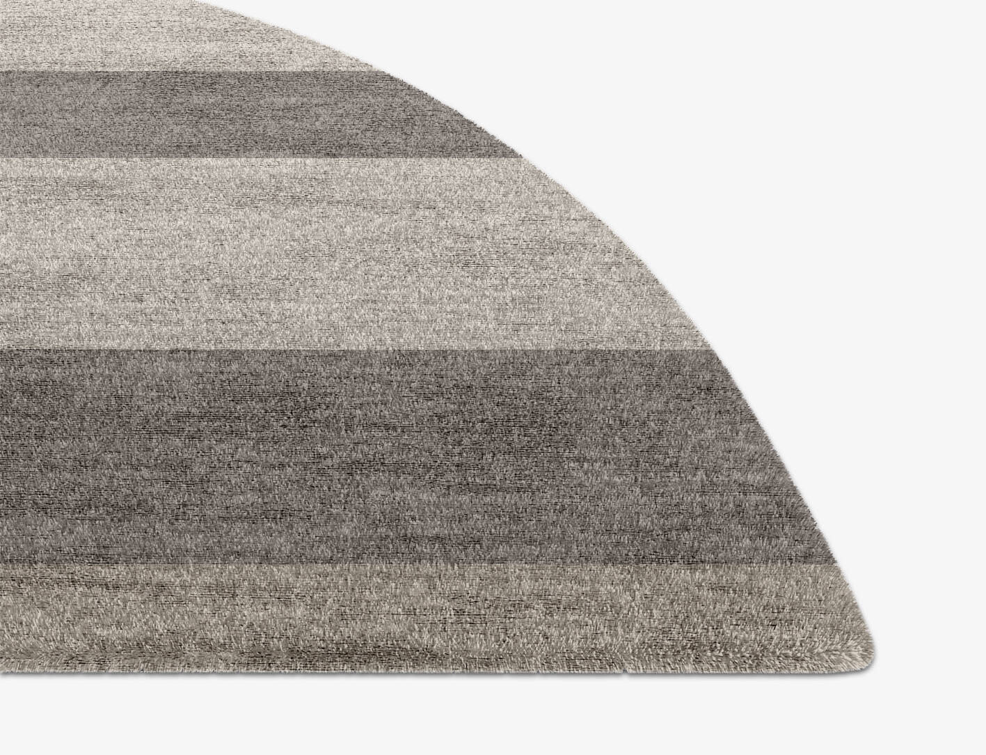 Beamish  Halfmoon Hand Knotted Bamboo Silk Custom Rug by Rug Artisan