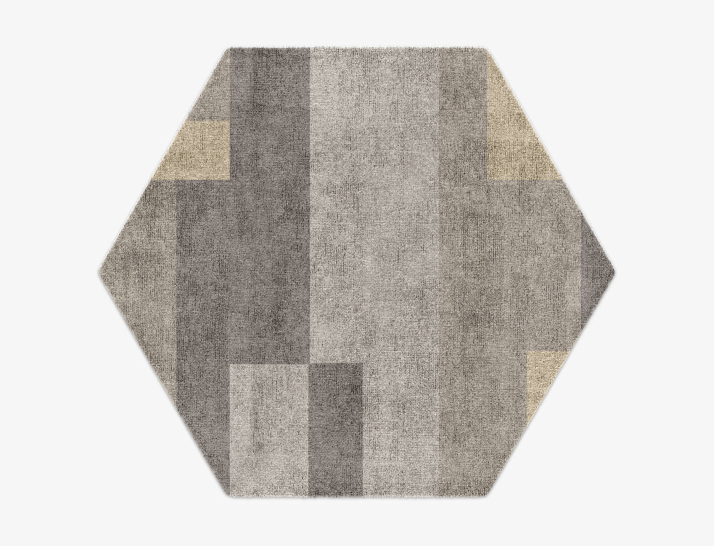 Beamish  Hexagon Hand Knotted Bamboo Silk Custom Rug by Rug Artisan