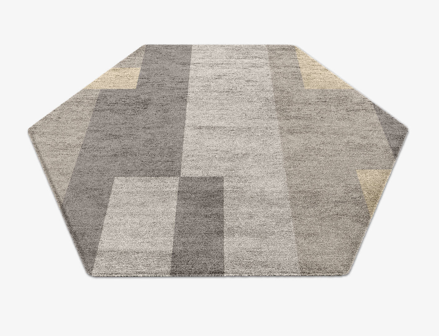 Beamish  Hexagon Hand Knotted Bamboo Silk Custom Rug by Rug Artisan