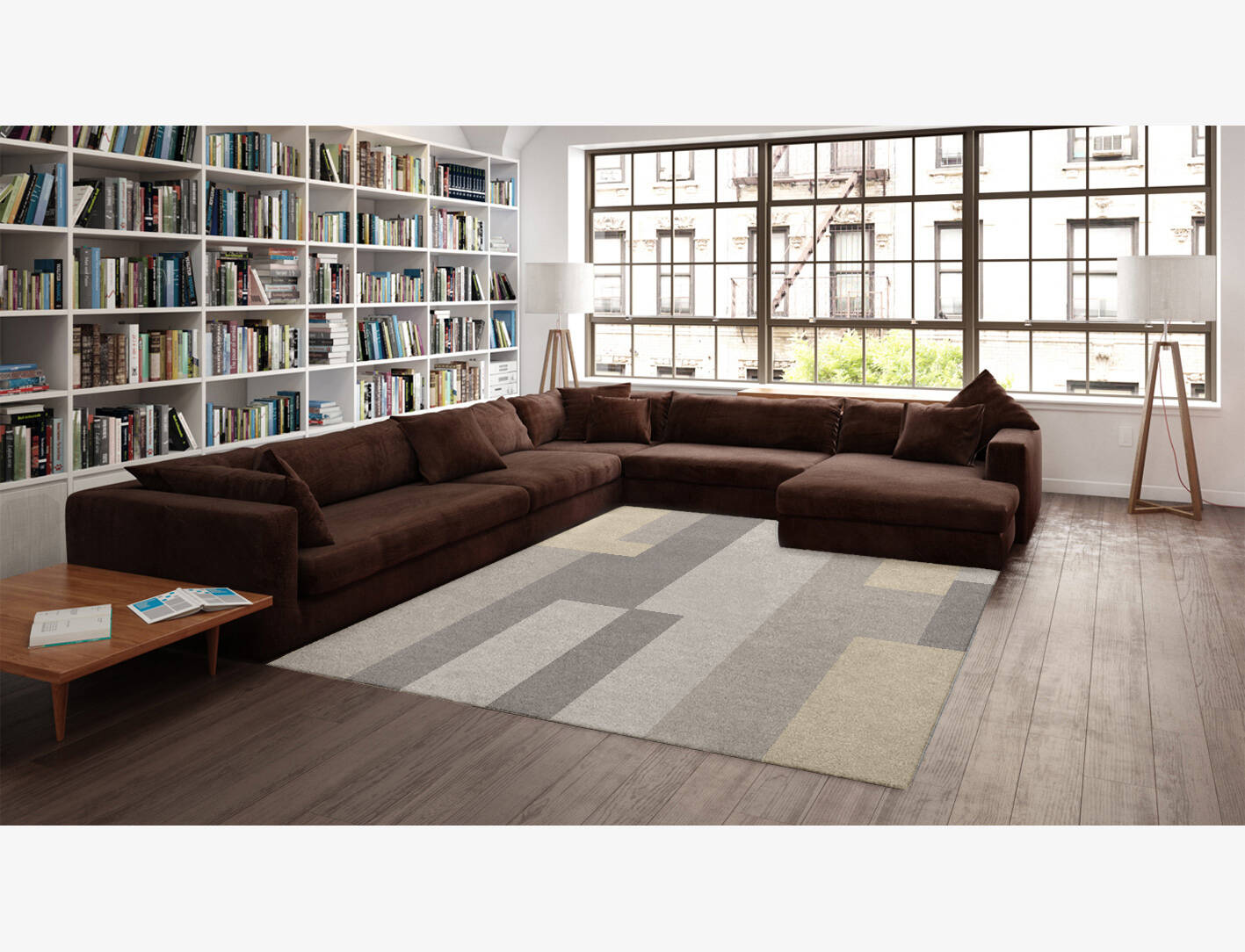 Beamish  Rectangle Hand Knotted Tibetan Wool Custom Rug by Rug Artisan