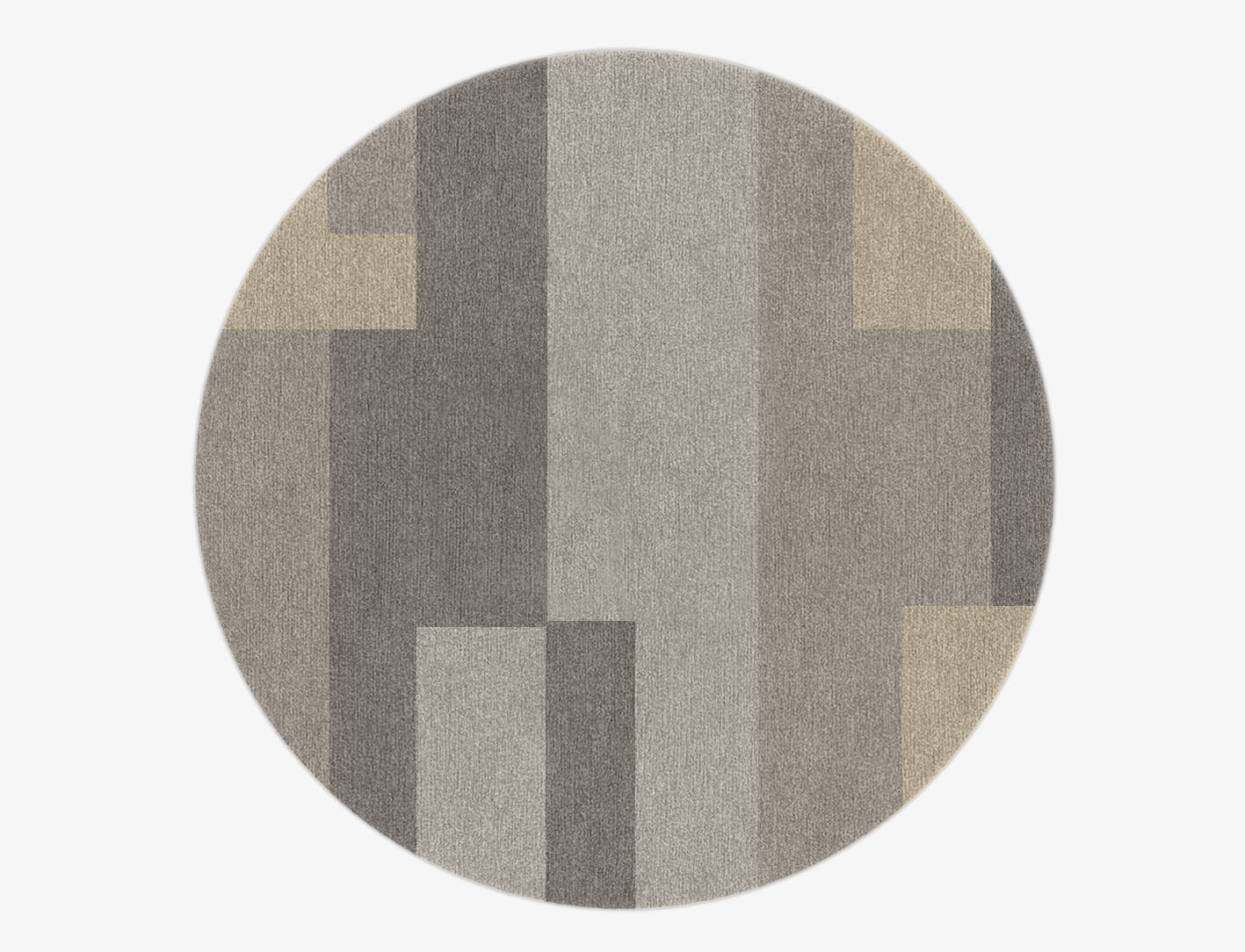 Beamish  Round Hand Knotted Tibetan Wool Custom Rug by Rug Artisan
