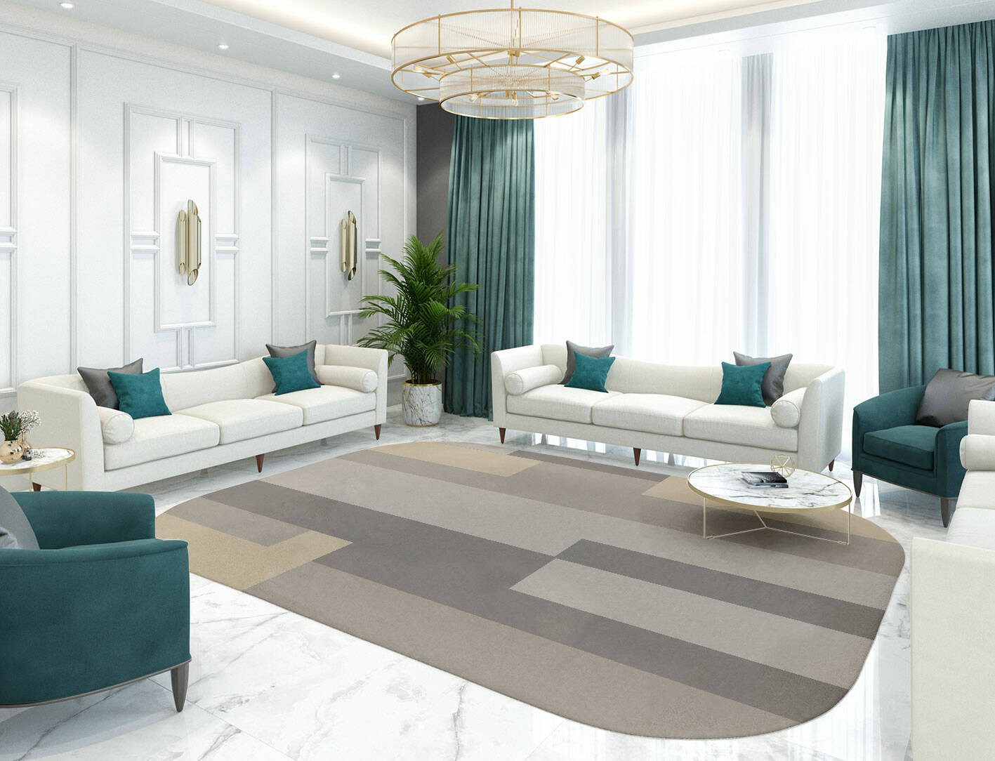 Beamish  Oblong Hand Tufted Pure Wool Custom Rug by Rug Artisan