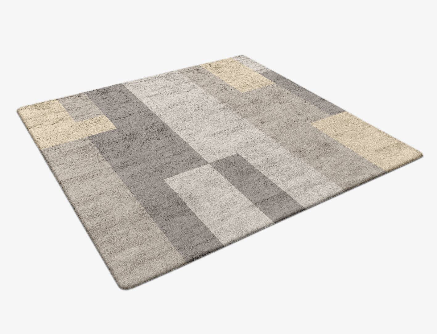 Beamish  Square Hand Tufted Bamboo Silk Custom Rug by Rug Artisan