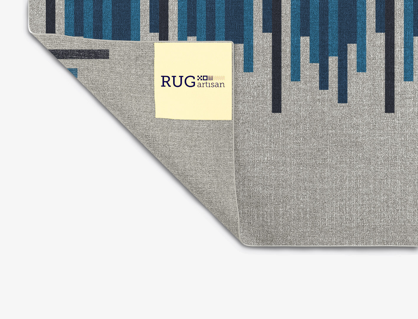 Beats Geometric Rectangle Outdoor Recycled Yarn Custom Rug by Rug Artisan