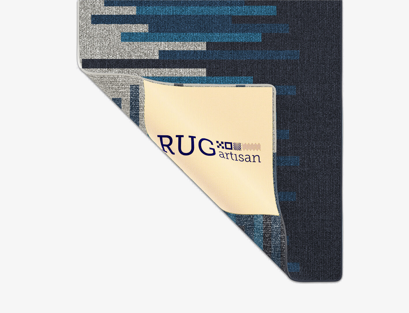 Beats Geometric Runner Outdoor Recycled Yarn Custom Rug by Rug Artisan