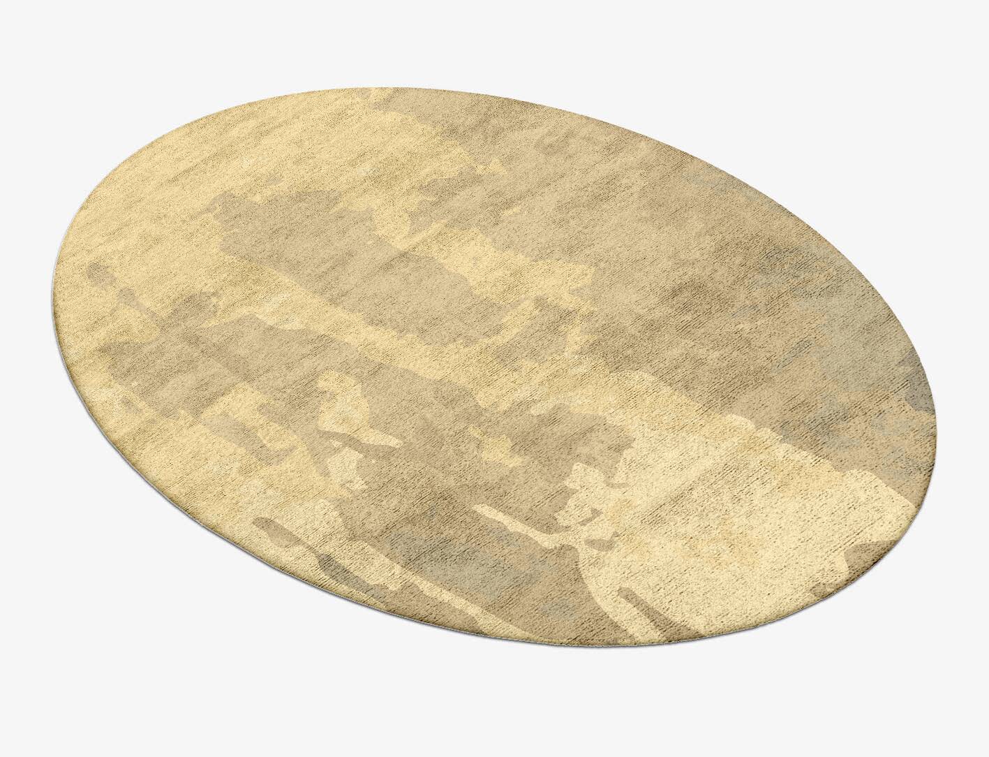 Bedford Gradation Oval Hand Tufted Bamboo Silk Custom Rug by Rug Artisan
