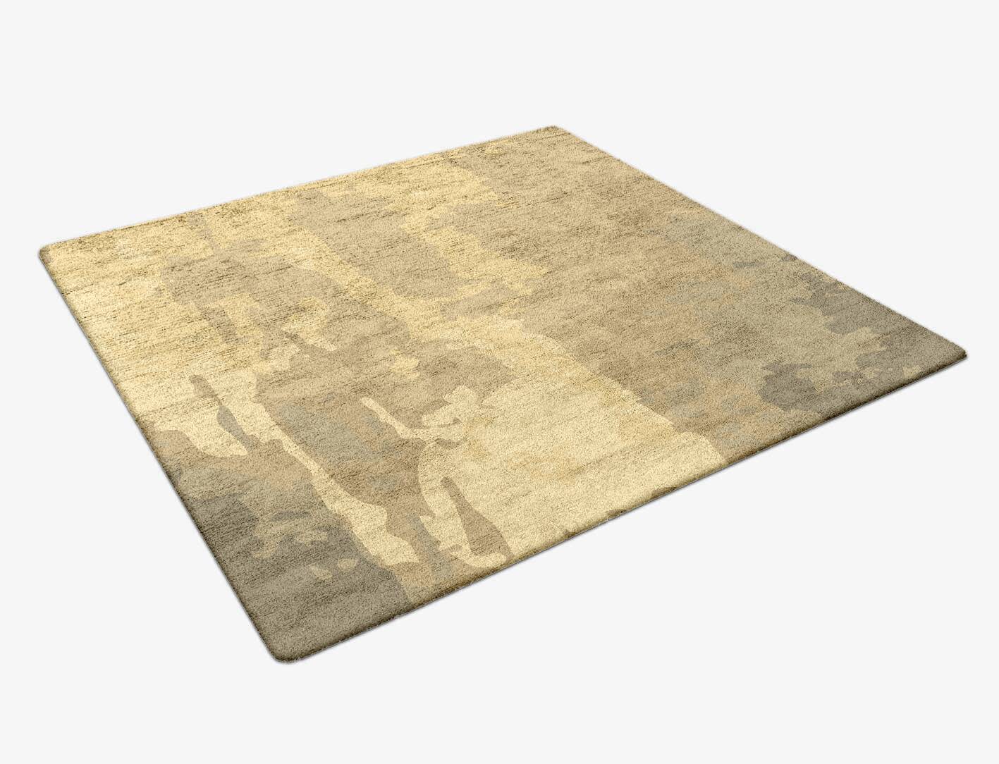 Bedford Gradation Square Hand Tufted Bamboo Silk Custom Rug by Rug Artisan
