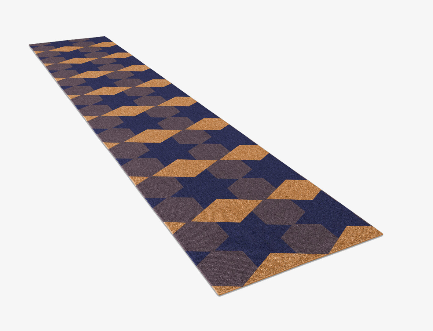 Bedrock Geometric Runner Flatweave New Zealand Wool Custom Rug by Rug Artisan
