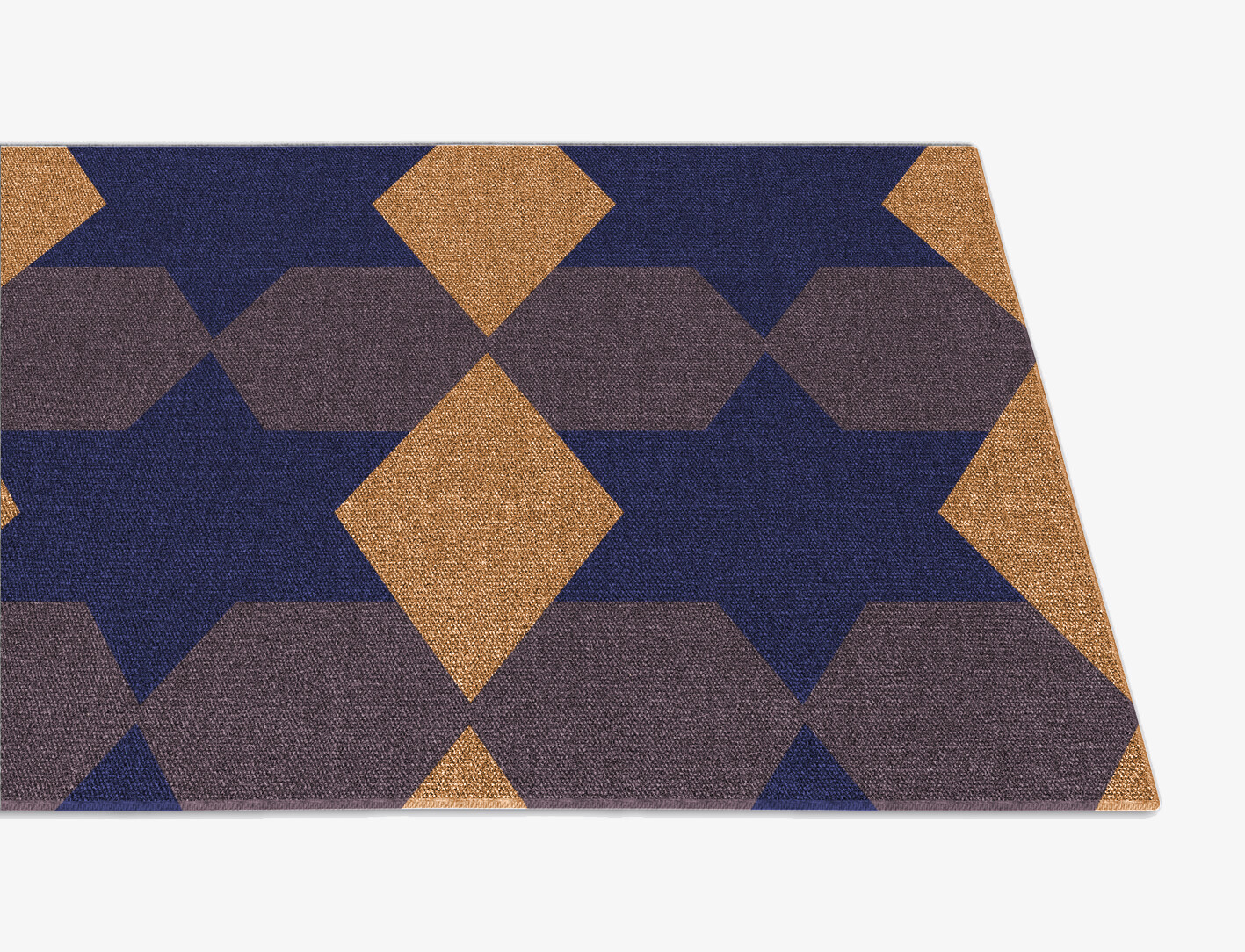 Bedrock Geometric Runner Flatweave New Zealand Wool Custom Rug by Rug Artisan