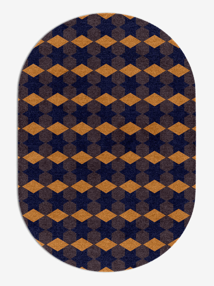 Bedrock Geometric Capsule Hand Knotted Tibetan Wool Custom Rug by Rug Artisan