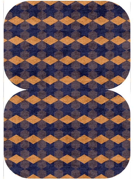 Bedrock Geometric Eight Hand Tufted Bamboo Silk Custom Rug by Rug Artisan