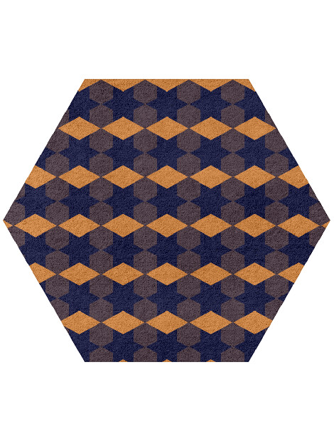 Bedrock Geometric Hexagon Hand Tufted Pure Wool Custom Rug by Rug Artisan