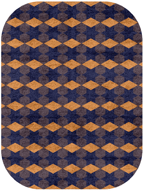 Bedrock Geometric Oblong Hand Tufted Bamboo Silk Custom Rug by Rug Artisan